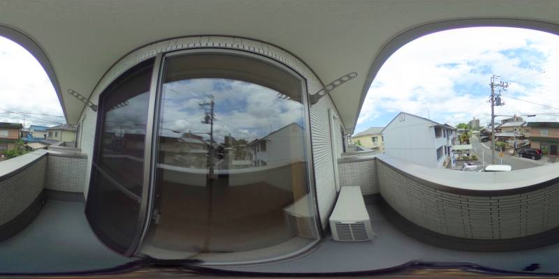 パノラマ画像バルコニー