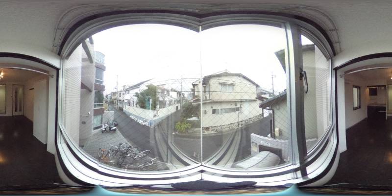 パノラマ画像バルコニー