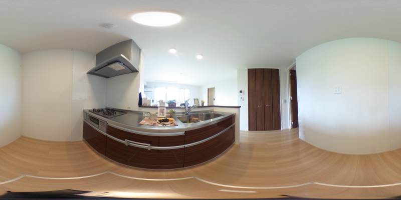 パノラマ画像キッチン