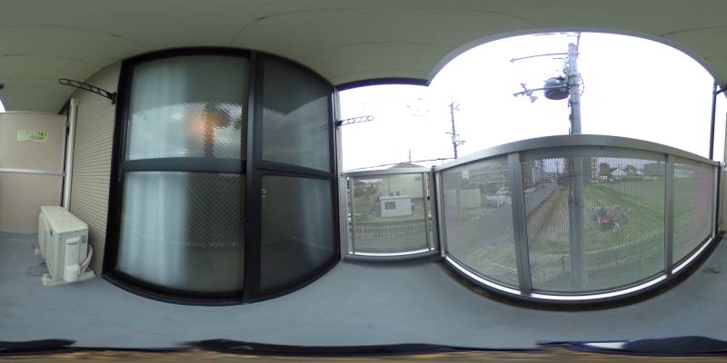 パノラマ画像バルコニー