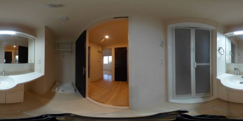 パノラマ画像洗面所