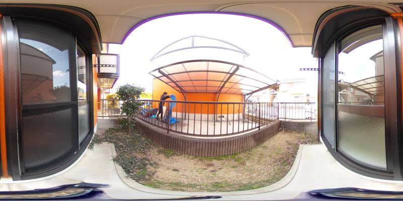 パノラマ画像庭