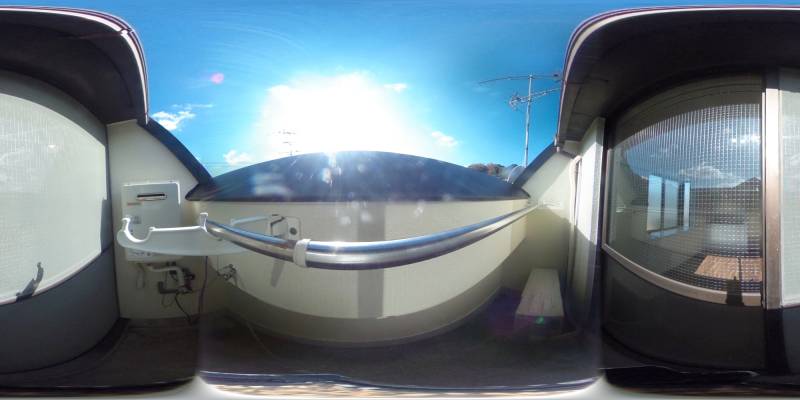 パノラマ画像バルコニー