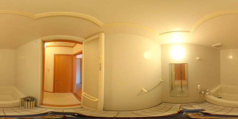 パノラマ画像バスルーム