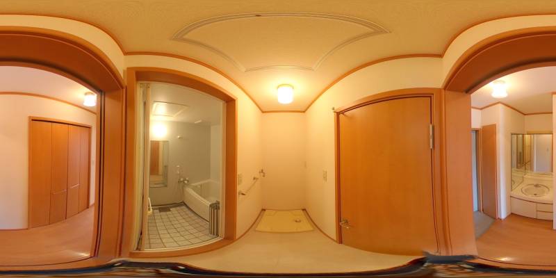 パノラマ画像洗面所