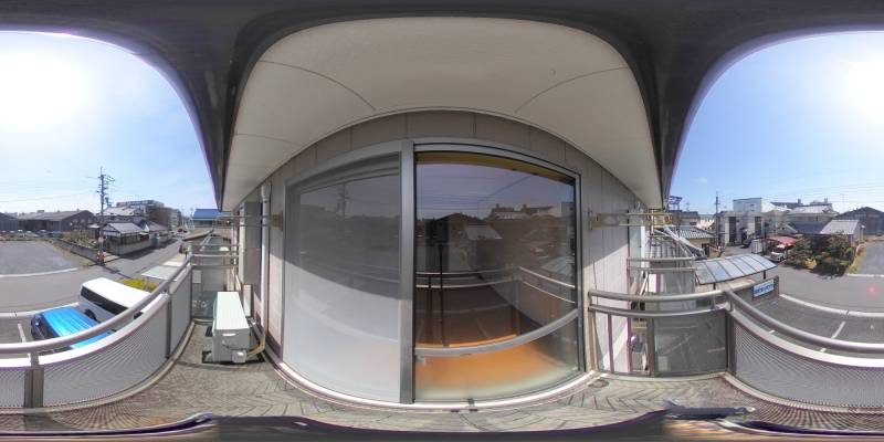 パノラマ画像バルコニー