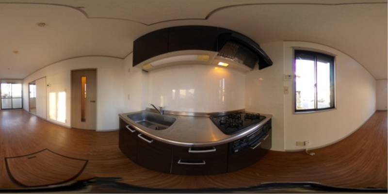 パノラマ画像キッチン