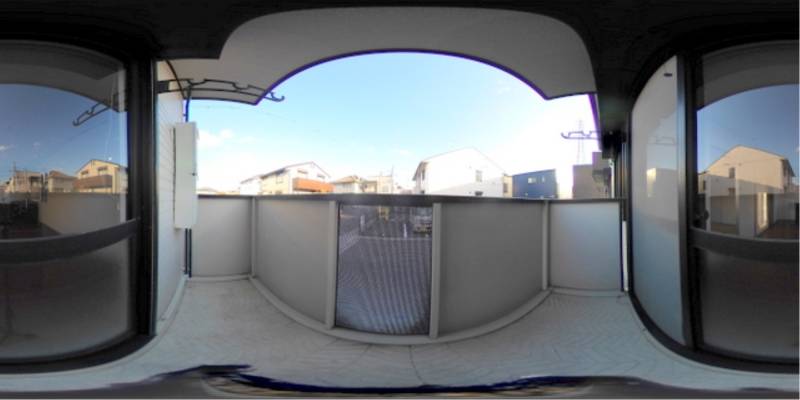 パノラマ画像バルコニー