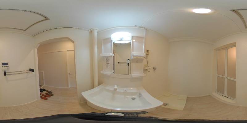 パノラマ画像洗面所