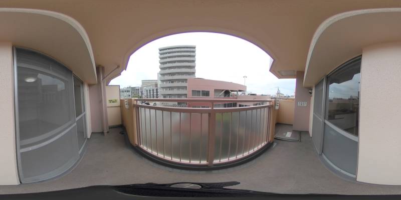 パノラマ画像バルコニー