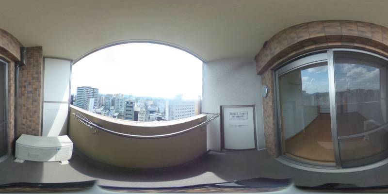 パノラマ画像バルコニー