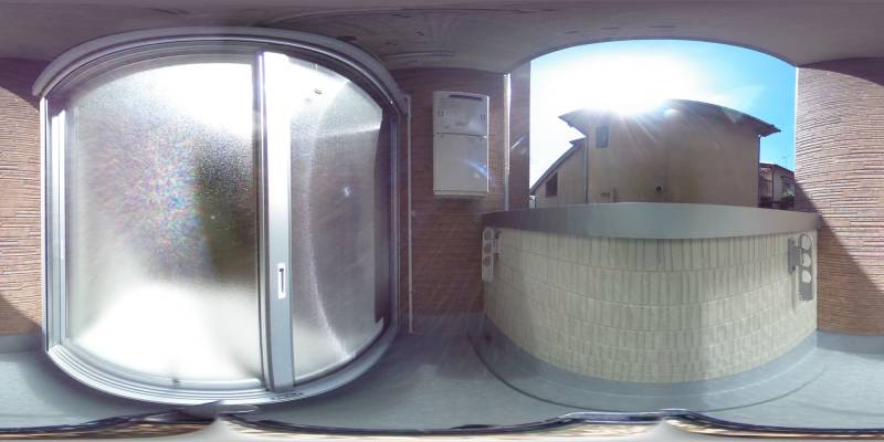 パノラマ画像バルコニー