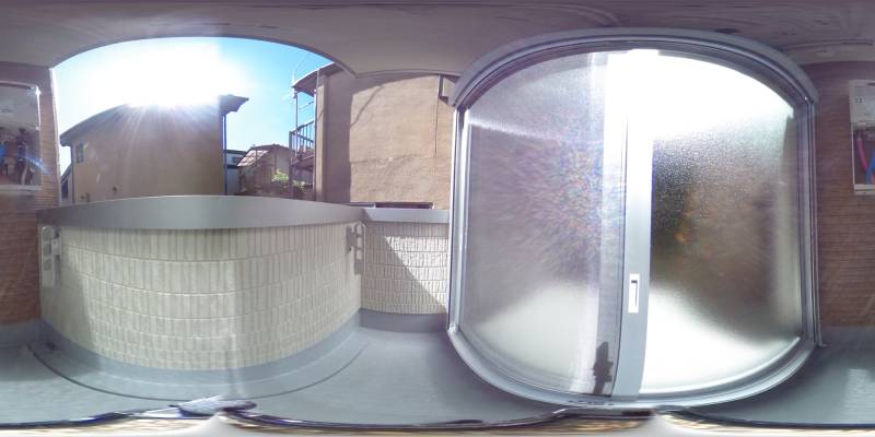 パノラマ画像バルコニー