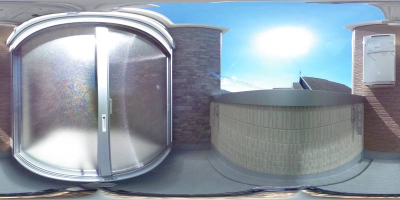 パノラマ画像バルコニー