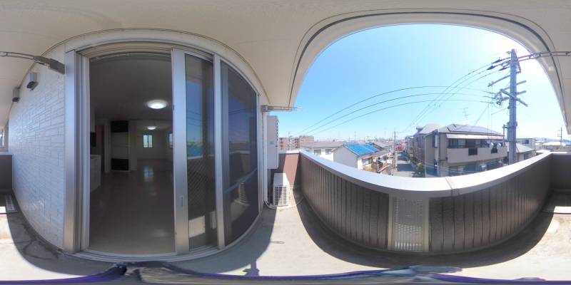パノラマ画像バルコニー