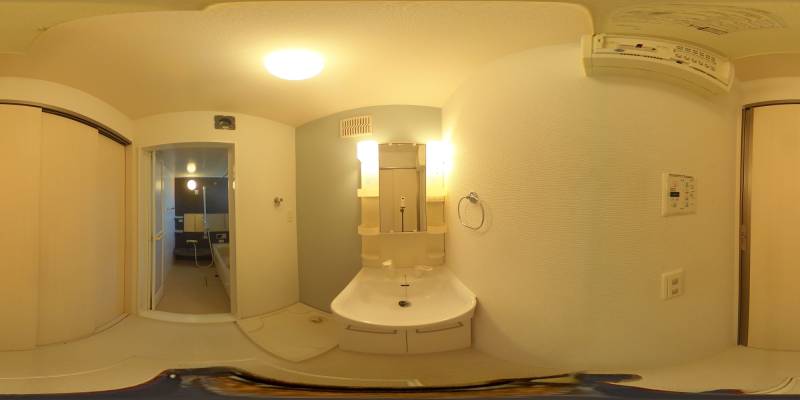 パノラマ画像洗面所