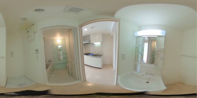 パノラマ画像洗面所