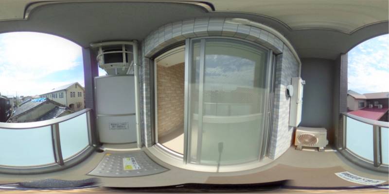 パノラマ画像バルコニー