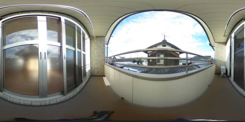 パノラマ画像バルコニー