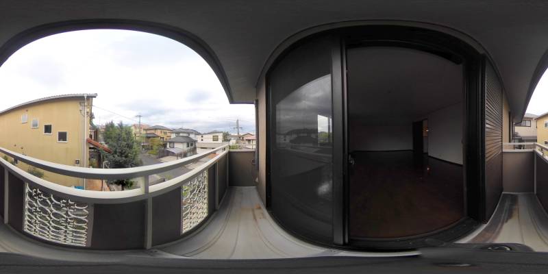 パノラマ画像バルコニー