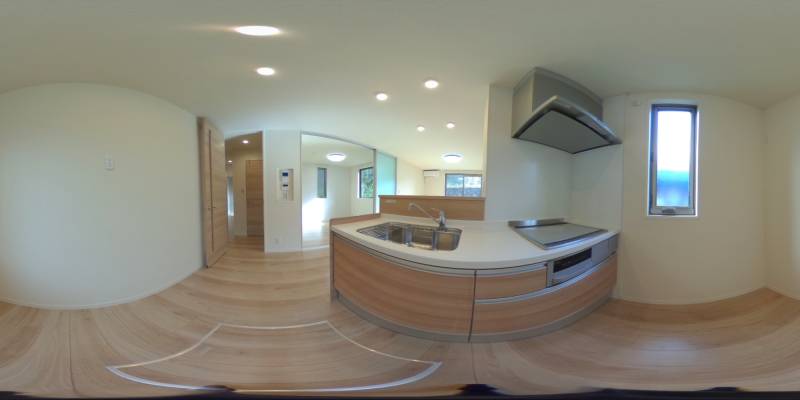 パノラマ画像キッチン