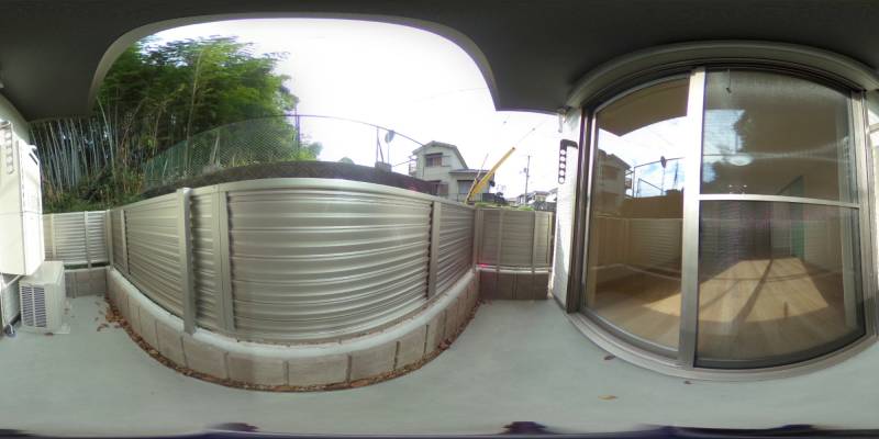 パノラマ画像バルコニー