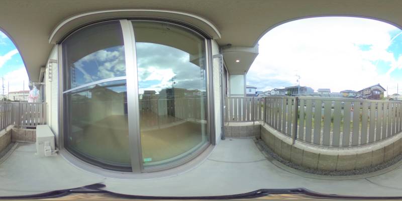 パノラマ画像バルコニー