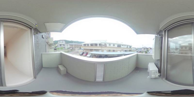 パノラマ画像バルコニー