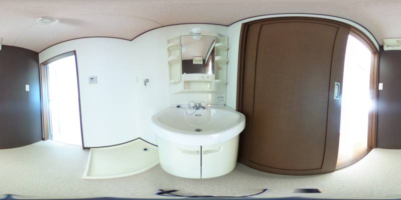 パノラマ画像洗面所