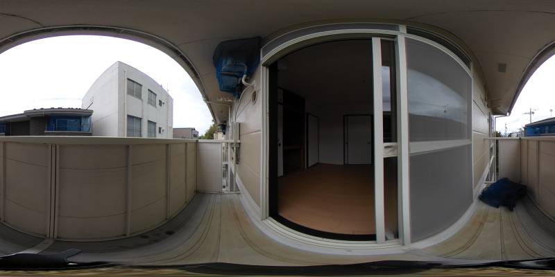 パノラマ画像バルコニー