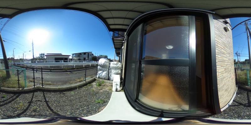 パノラマ画像庭