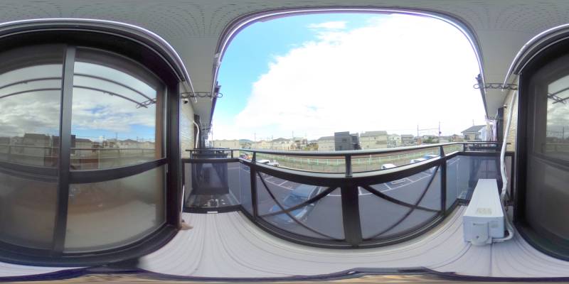 パノラマ画像バルコニー