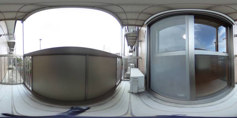 パノラマ画像バルコニー