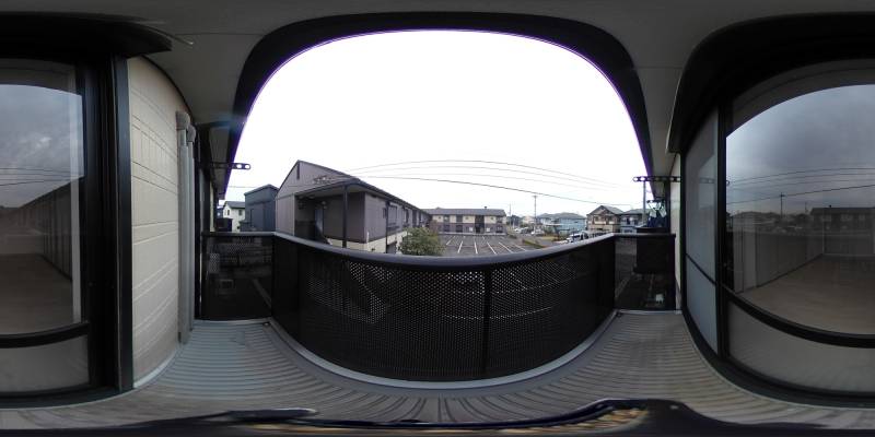 パノラマ画像バルコニー