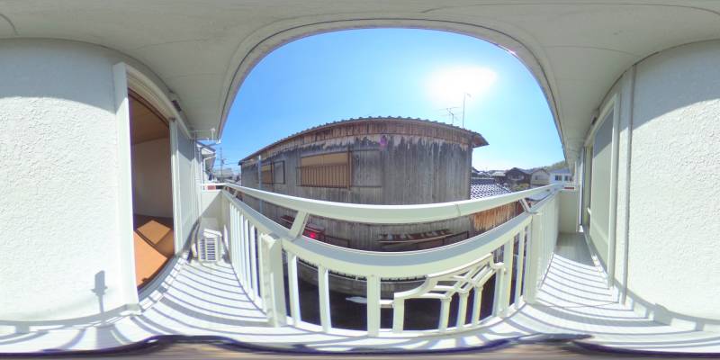 パノラマ画像バルコニー