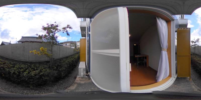 パノラマ画像庭