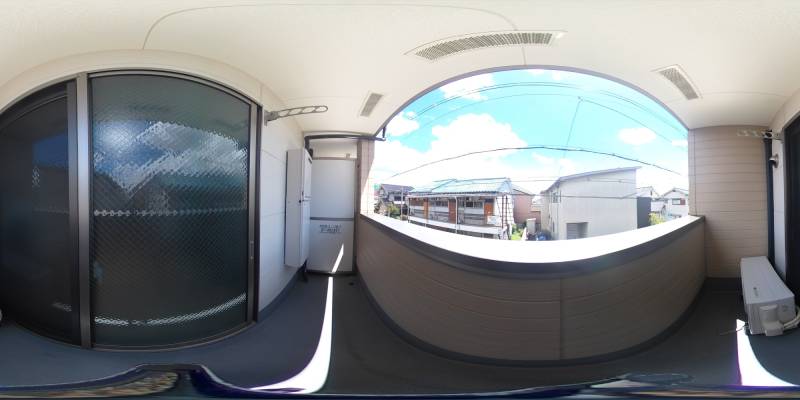 パノラマ画像バルコニー