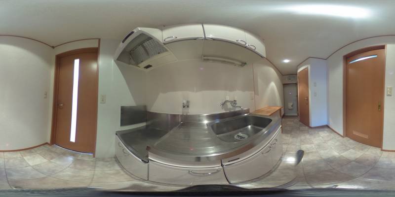 パノラマ画像キッチン