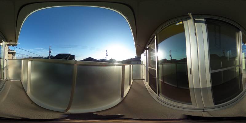 パノラマ画像バルコニー