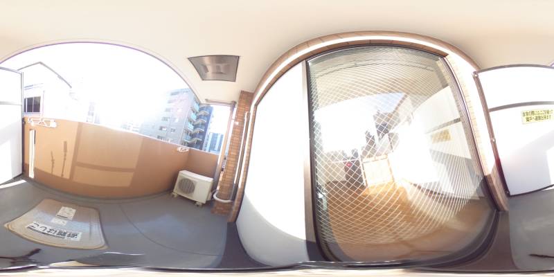パノラマ画像バルコニー