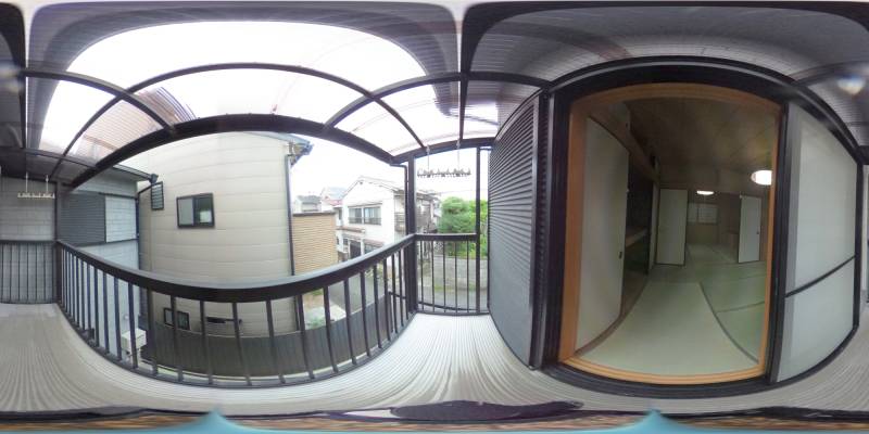 パノラマ画像バルコニー