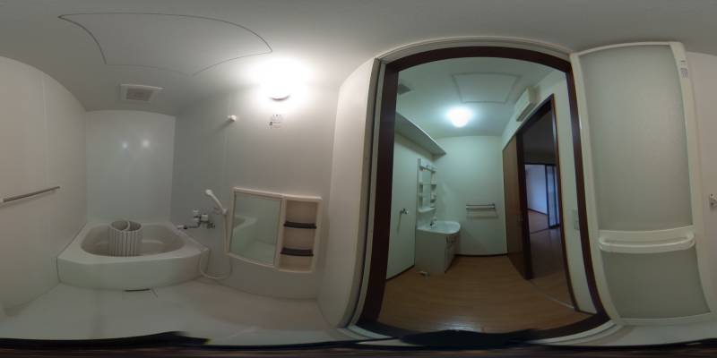 パノラマ画像バスルーム
