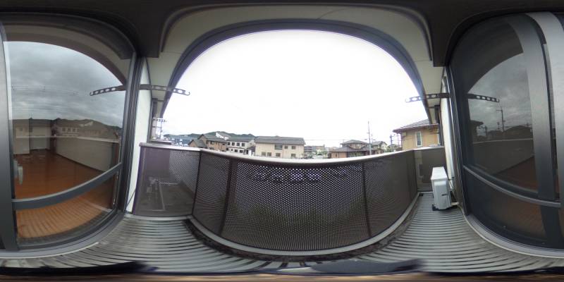 パノラマ画像バルコニー