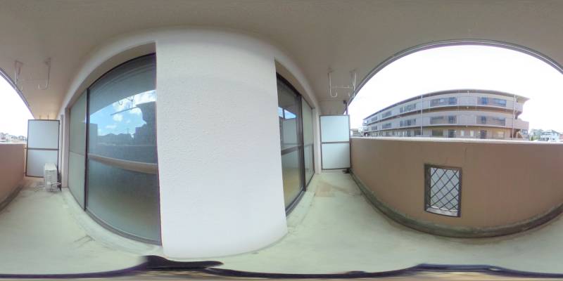 パノラマ画像バルコニー