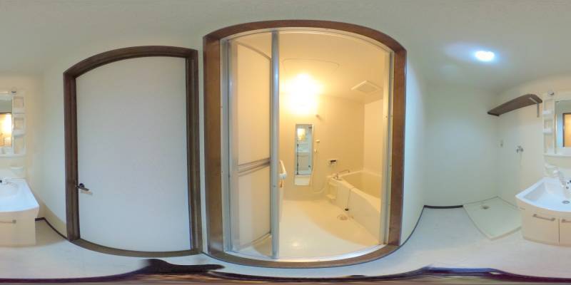 パノラマ画像バスルーム