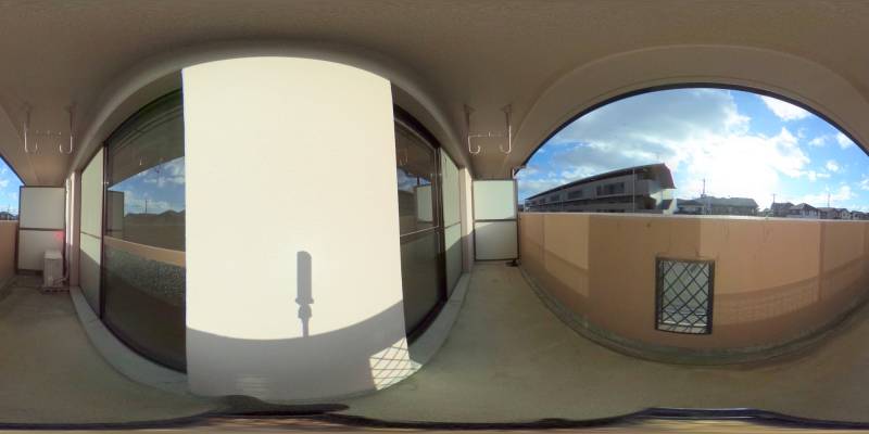 パノラマ画像バルコニー