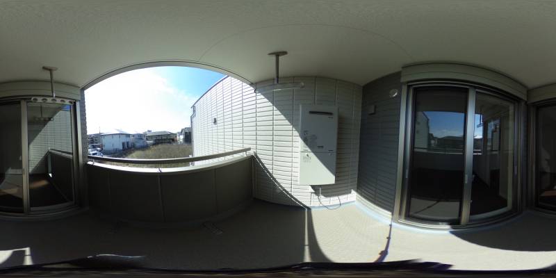 パノラマ画像バルコニー