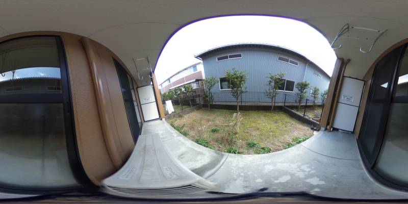 パノラマ画像バルコニー