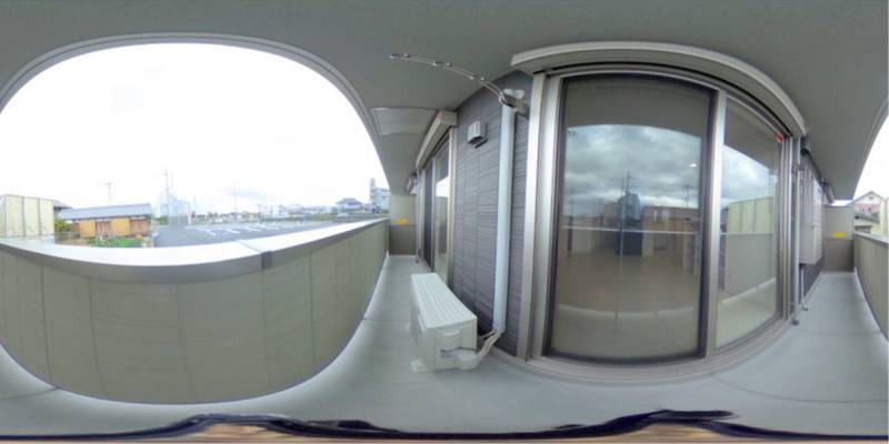 パノラマ画像バルコニー