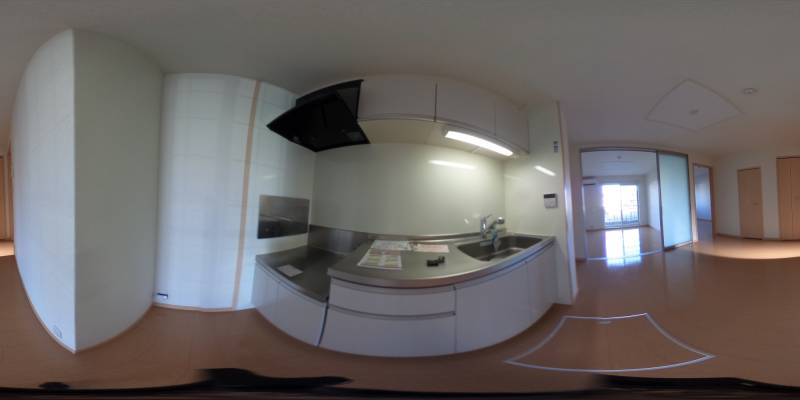 パノラマ画像キッチン
